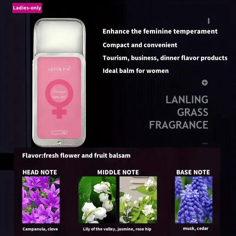 Refreshing Long Lasting Pheromone Solid Balm Perfume for Men Women
