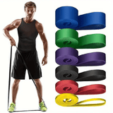 Fitness Resistance Band Set 5-120lbs Latex Exercise Bands for Home Gym Yoga Pilates