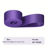 Fitness Resistance Band Set 5-120lbs Latex Exercise Bands for Home Gym Yoga Pilates