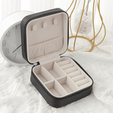 Portable PU Leather Mini Travel Jewelry Organizer for Rings, Earrings, Necklaces