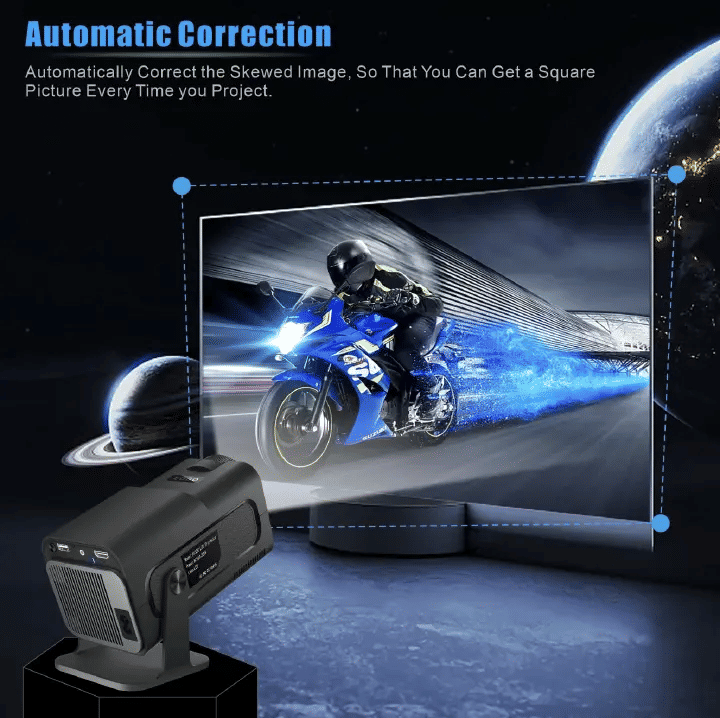 JAVAID HY-320Mini Native 720P Portable Projector 320ANSI WiFi 6 BT 5.0 Android 11