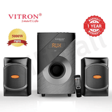 Vitron 2.1CH Bluetooth Home Speaker System, 5000W Subwoofer, Remote Control