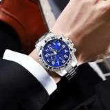 Men's 4-Piece Fashion Quartz Business Watch and Matching Jewelry Set