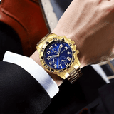 Men's 4-Piece Fashion Quartz Business Watch and Matching Jewelry Set