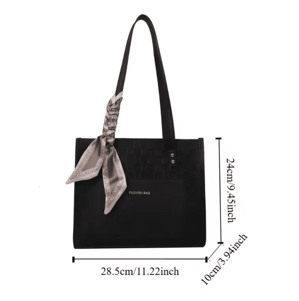 Women's Fashionable Large Capacity Shoulder Messenger Tote Bag - Casual Everyday Handbag