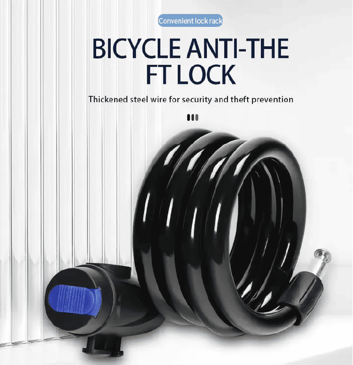 SXCHEN Anti Theft Bike Lock Security Level 1 Thickened Motorcycle Bicycle Ring Lock Alloy Steel Wire Lock Heavy Duty for Cycling