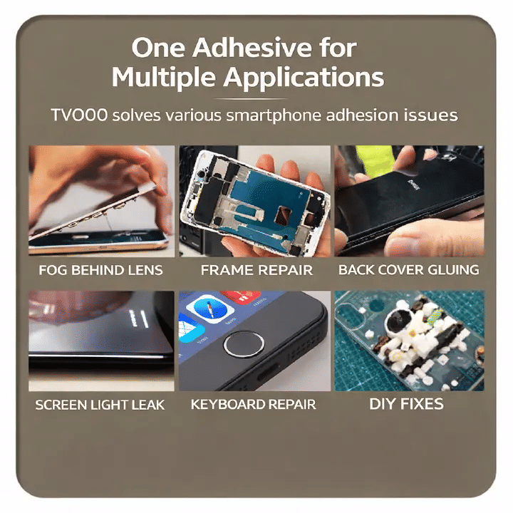 TVOOO Transparent Phone Repair Adhesive 0.5oz Screen Lifting Fix for Phones Tablets Watches