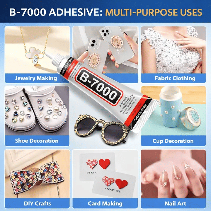 B7000 Phone Repair Glue 0.53oz Multipurpose Adhesive for Jewelry DIY Clear