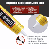 E-8000 Clear Super Glue 0.51fl oz High-Strength Industrial Adhesive for Phone Repair Clear