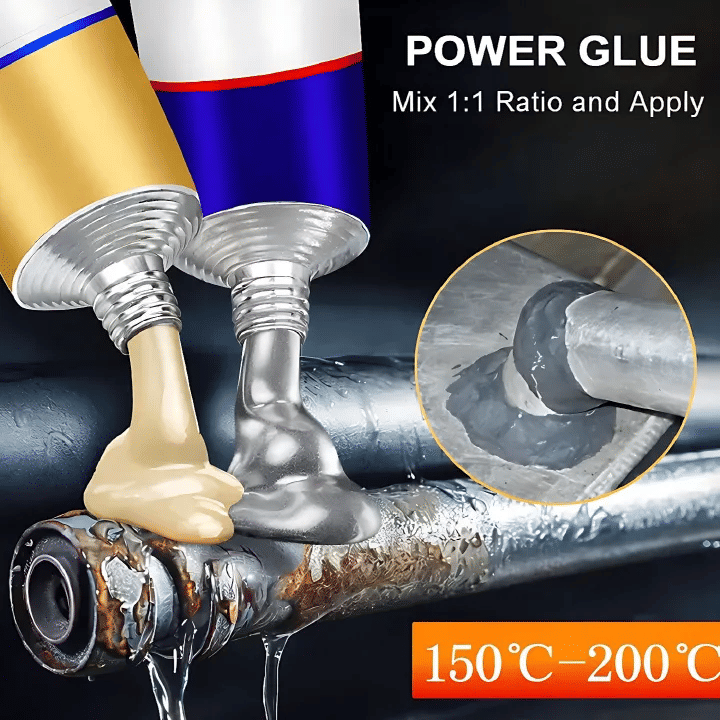 Strong Casting AB Glue 3.53oz High Strength Metal Repair Cold Welding Adhesive for Steel Iron Aluminum Plastic