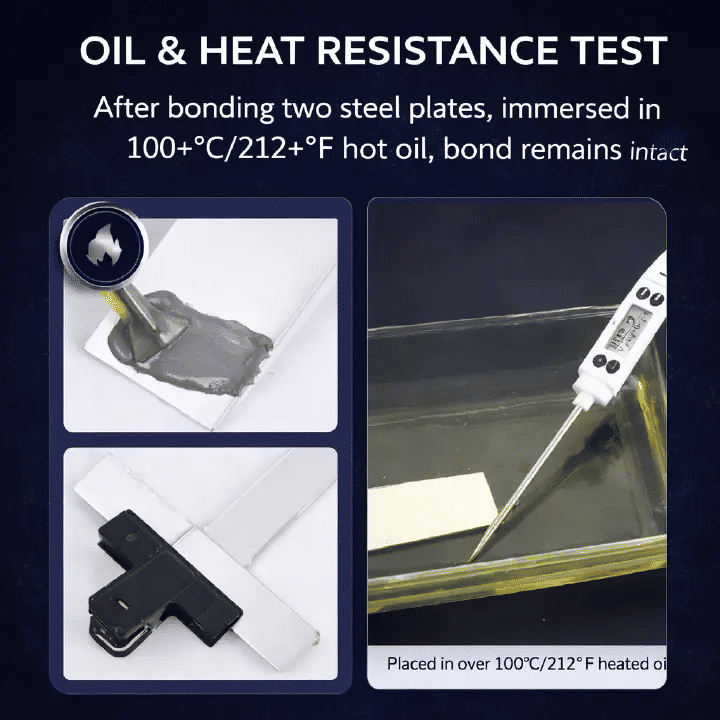Strong Casting AB Glue 3.53oz High Strength Metal Repair Cold Welding Adhesive for Steel Iron Aluminum Plastic