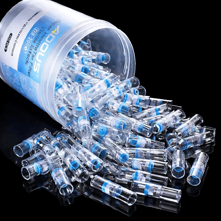 Disposable Cigarette Holder 100-Pack Tar Filter Smoking Accessory Clear