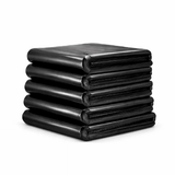 Heavy Duty Black Trash Bags 45x55cm 2.0 Micron Leakproof Tear Resistant Odorless 5g