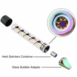 V12 Mini Twisty Glass Blunt Pipe Reusable Spiral Metal Core Easy-Load Dry Herb Smoke Tube