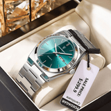 POEDAGAR Luxury Men's Sport Quartz Watch Waterproof Stainless Steel