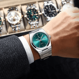 POEDAGAR Luxury Men's Sport Quartz Watch Waterproof Stainless Steel