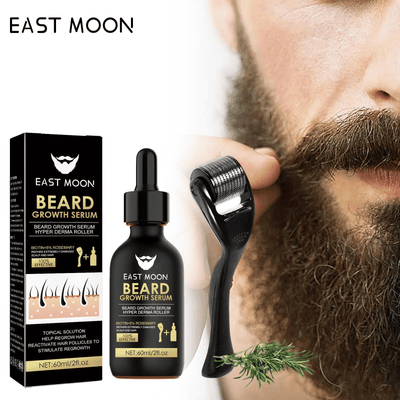 Men's Beard Growth Serum Kit With Derma Roller