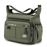 Men's Large Capacity Waterproof Shoulder Bag - Multi-Pocket Business & Leisure Crossbody