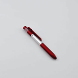 4-in-1 Multifunction Ballpoint Pen 2-Piece Set with LED Light Phone Holder Black