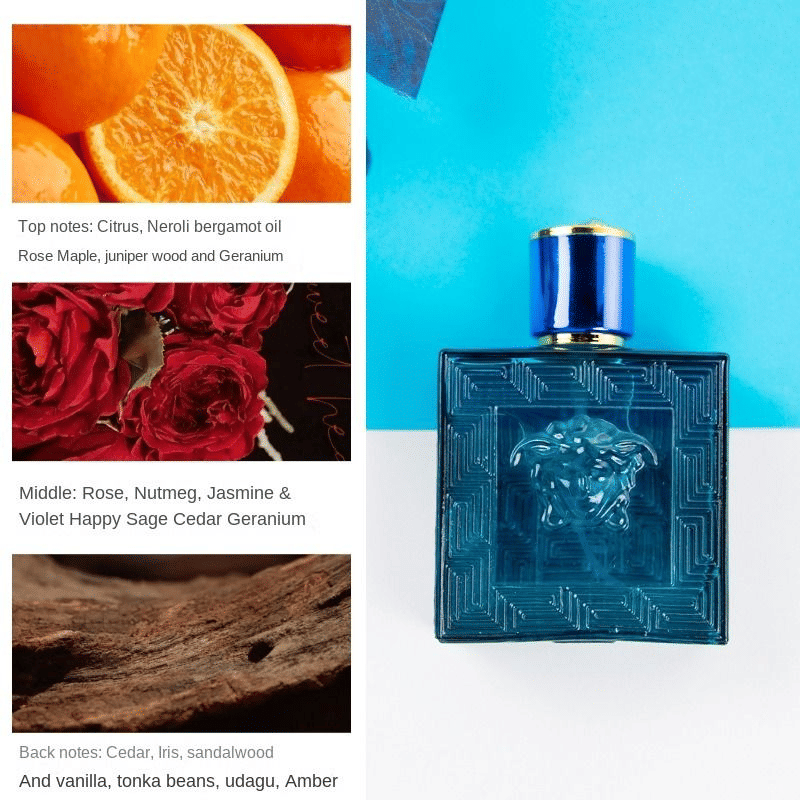 Eros Men's Perfume 50ml Long-Lasting Fresh Ocean Fragrance
