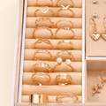 76PCS Luxury Butterfly Jewelry Set Necklace Ring Earring Diamond Pearl Zircon Pendant Women's Daily Gift
