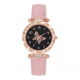 Elegant UPHUI 6-Piece Butterfly Quartz Watch & Matching Jewelry Set for Women