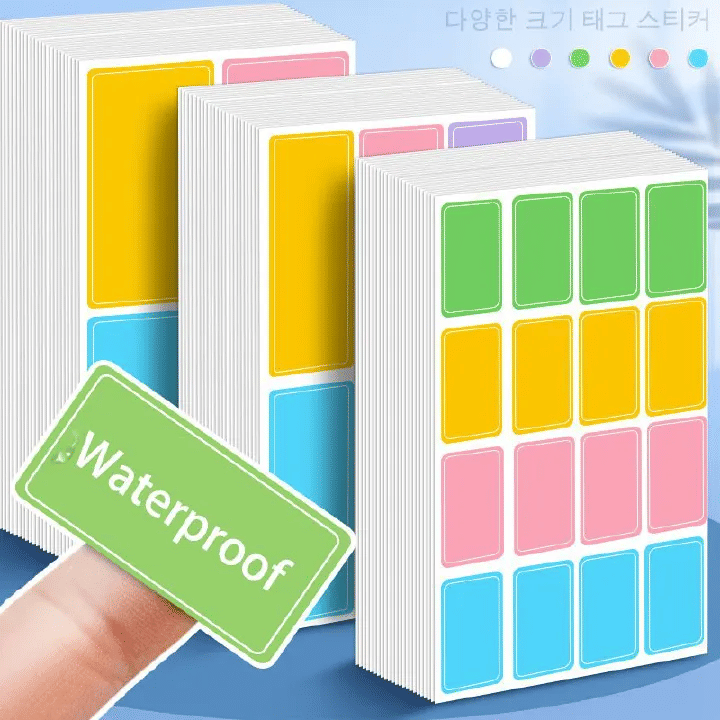 60-Piece Waterproof Self Adhesive Name Label Stickers for Baby Bottles