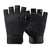 Men's Tactical Fingerless Gloves Canvas Non-Slip for Cycling Shooting