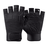 Men's Tactical Fingerless Gloves Canvas Non-Slip for Cycling Shooting