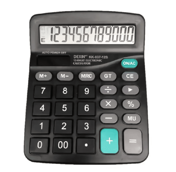 12 Digit Electronic Solar Calculator Dual Power Supply for Home Office School Financial Accounting