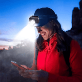 Rechargeable Headlamp 8W 200M Beam 90° Adjustable Waterproof for Camping Hiking