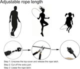 Jump Rope Tangle-Free Rapid Speed Cable with Ball Bearings for Men Women Kids
