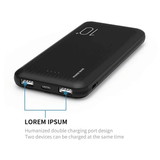 10000mAh Portable Power Bank Fast Charge USB-C Micro USB Universal Compatibility
