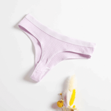 6-Pack Women's Seamless Ribbed Sports Panties: Breathable Cotton Blend Underwear