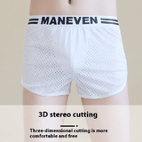 3-Pack Men's Mesh Breathable Boxer Briefs - Soft, Quick-Dry, Comfortable Polyester Fabric