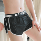 3-Pack Men's Mesh Breathable Boxer Briefs - Soft, Quick-Dry, Comfortable Polyester Fabric