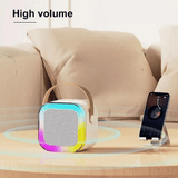 Portable Bluetooth K12 Karaoke Machine with Two Wireless Microphones & PA Speaker System
