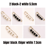 Elegant Imitating Pearl Brooch Pins Set for Waist Reduction & Decor