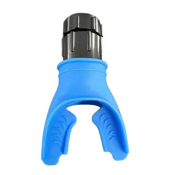 Portable Silicone Lung Capacity Breathing Trainer Adjustable Resistance Black