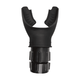 Portable Silicone Lung Capacity Breathing Trainer Adjustable Resistance Black