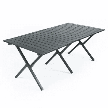 Portable Aluminum Folding Picnic Table 120cm Lightweight Camping Garden