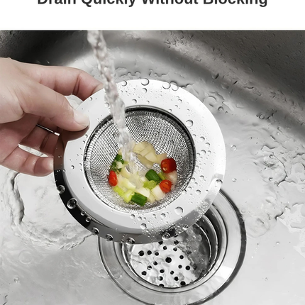 Premium Stainless Steel Sink Strainer Filter, 2-Pack Durable Kitchen Drain Stopper