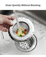 Premium Stainless Steel Sink Strainer Filter, 2-Pack Durable Kitchen Drain Stopper