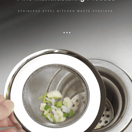 Premium Stainless Steel Sink Strainer Filter, 2-Pack Durable Kitchen Drain Stopper
