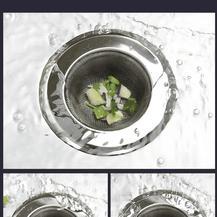 Premium Stainless Steel Sink Strainer Filter, 2-Pack Durable Kitchen Drain Stopper