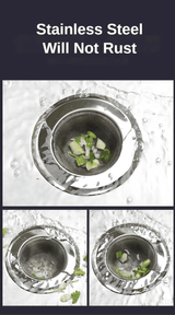 Premium Stainless Steel Sink Strainer Filter, 2-Pack Durable Kitchen Drain Stopper