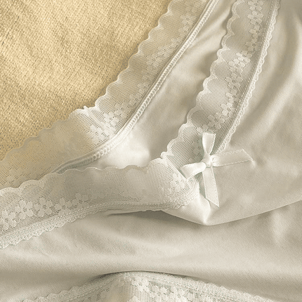 SENYI 7-Pack Ice Silk Seamless Breathable Quick-Dry Low-Waist Lace Panties