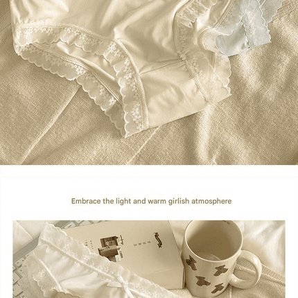 SENYI 7-Pack Ice Silk Seamless Breathable Quick-Dry Low-Waist Lace Panties