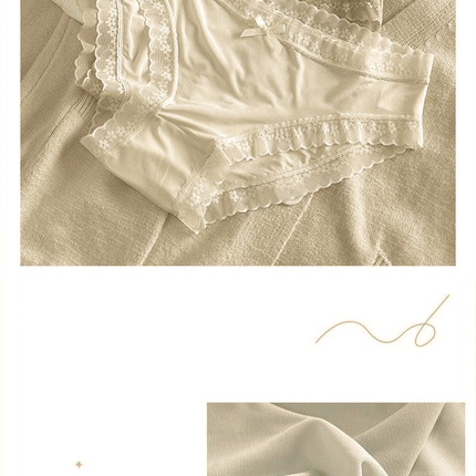SENYI 7-Pack Ice Silk Seamless Breathable Quick-Dry Low-Waist Lace Panties