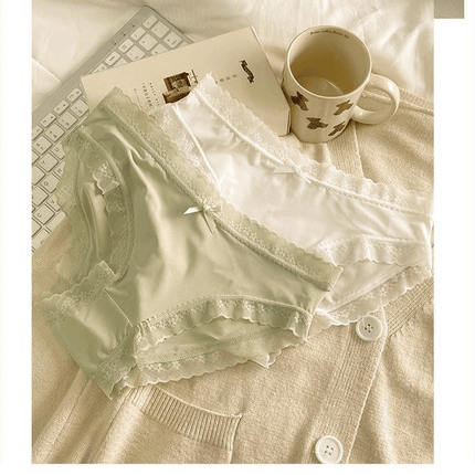 SENYI 7-Pack Ice Silk Seamless Breathable Quick-Dry Low-Waist Lace Panties
